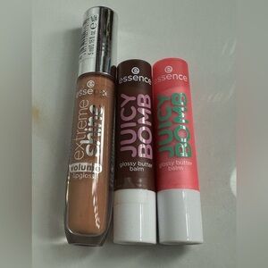 Essence Extreme Shine Lipgloss and  Bomb Set - Brown and Pink